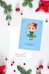 Ballerina postcard: Pas de Chat (Christmas) 2