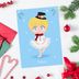 Postkarte Ballerina Weihnachten: Passé 1