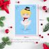 Postkarte Ballerina Weihnachten: Passé 3
