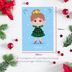 Christmas card Ballerina - 4-sided foldable with envelope 3