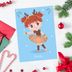 Ballerina postcard: Tendu (Christmas) 1