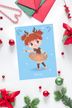 Cartolina ballerina: Tendu (Natale) 1