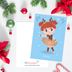 Ballerina postcard: Tendu (Christmas) 2