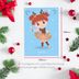Ballerina postcard: Tendu (Christmas) 3