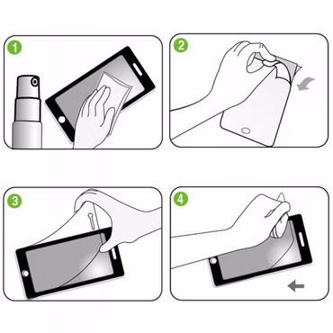 9x Displayschutzfolie für Samsung Galaxy S5 Mini DX G800 F A H + Poliertuch