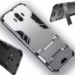 Für Apple iPhone XS MAX 6.5 Zoll Metal Style Outdoor Silber Tasche Hülle Cover Schutz Neu