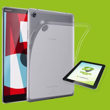 Für Huawei MediaPad M5 10.8 und 10.8 Pro Transparent Hülle Tasche Cover Schutz + H9 Hart Glas