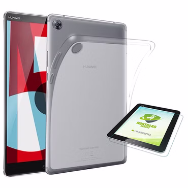 Für Huawei MediaPad M5 10.8 und 10.8 Pro Transparent Hülle Tasche Cover Schutz + H9 Hart Glas