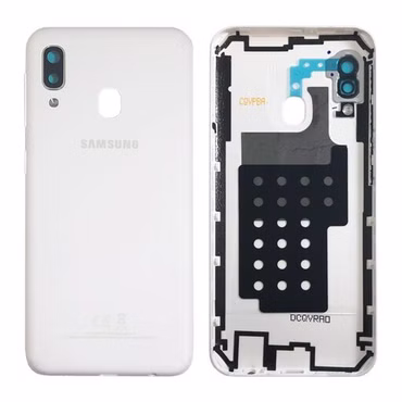 Samsung GH82-20125B Akkudeckel Deckel für Galaxy A20E A202F + Klebepad Weiß Neu