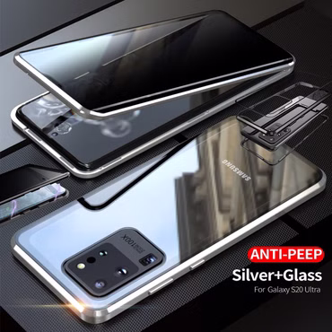 Magnet / Glas Case Bumper Privacy Mirror für viele Smartphone Modelle Tasche Case Hülle Cover New Style