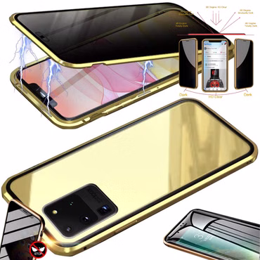 Magnet / Glas Case Bumper Privacy Mirror für viele Smartphone Modelle Tasche Case Hülle Cover New Style
