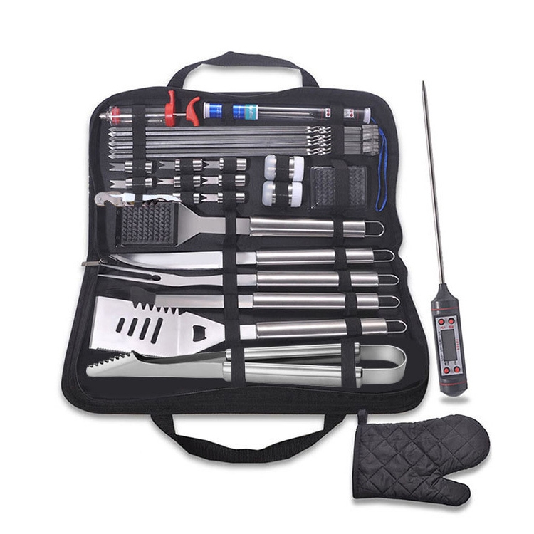 30 in 1 Geschirr Set für Outdoor Tasche Campinggrill Geschirr Picknick Tool Barbecue