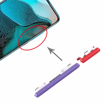 Power Volume Button für Xiaomi Redmi K30 Pro Lila Lautstärke On Off Ersatzteil