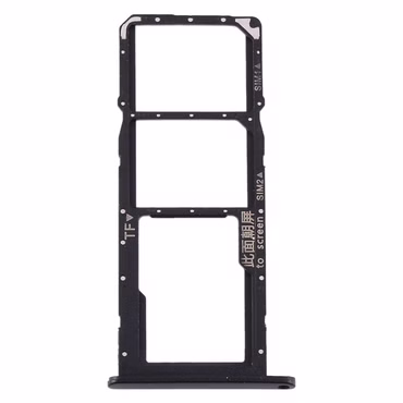 Für Huawei Y6P Dual Sim Card + Micro SD Card Tray Karten Halter Schwarz Neu