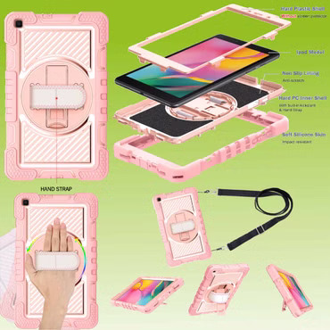 Für Tablet Modelle aufstellbare Outdoor Hybrid 360 Grad mit Halte-Schlaufe Tablet Tasche Etuis Cover Case Schutz Robust Neu