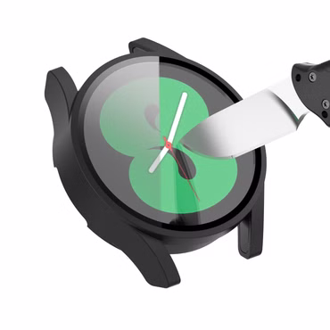 Für Samsung Galaxy Watch 4 44mm Smart Hülle + Hart Glas Transparent Etuis Cover Tasche
