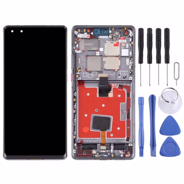 Für Huawei Mate 40 Pro Display Full LCD mit Rahmen Einheit Touch Ersatzteil Reparatur Schwarz