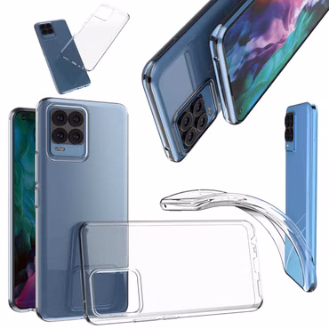 Für Oppo Realme 8 / 8 Pro Silikoncase TPU Schutz Transparent Handy Tasche Hülle Cover Etui Zubehör Neu