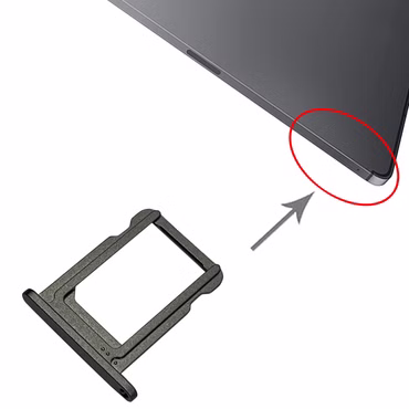 SIM Karten Halter Adapter Card Tray für Apple iPad Pro 12.9 2021 A2379 A2461 A2462 Ersatzteil Grau