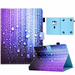 Kunstleder Tablet Cover Tasche Wassertropfen für Lenovo Tab M10 Blau Hülle Case Etui