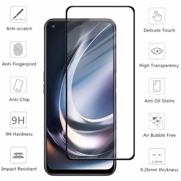 Für OnePlus Nord CE 2 Lite 2x 3D Premium 0,3 mm H9 Hart Glas Schwarz Folie Schutz Hülle Neu