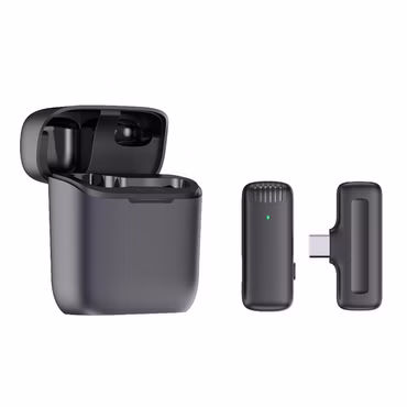 Kabelloses Smartphone Mikrofon mit Ladebox USB-C Mikrofon Recording Zubehör