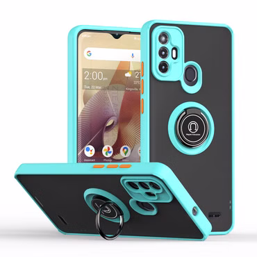 Handyhülle Ringhalter für Smartphone Modelle Q Shadow Hybrid Schutz Cover Case