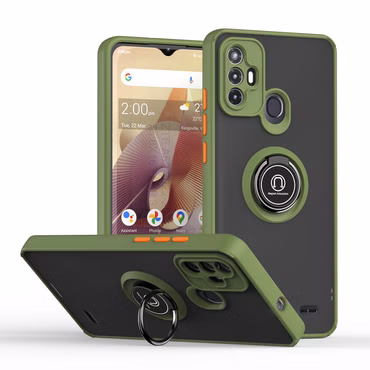 Handyhülle Ringhalter für Smartphone Modelle Q Shadow Hybrid Schutz Cover Case