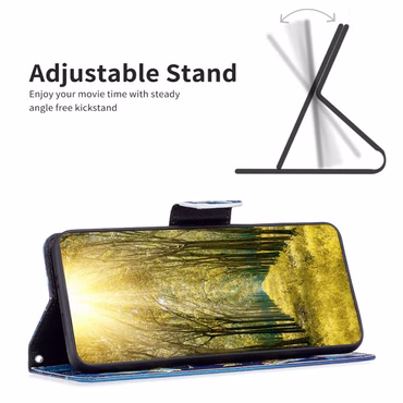 Für Xiaomi Redmi 12C Kunstleder Handy Tasche Book Motiv Etuis Schutz