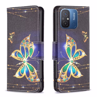 Für Xiaomi Redmi 12C Kunstleder Handy Tasche Book Motiv Etuis Schutz