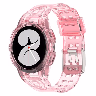 Für Samsung Galaxy Watch 5 40mm /5 44mm/ 5 Pro 45mm Sport Silikon Band, Geräte-Marke: Samsung, Uhr-Typ: Galaxy Watch FE 6 / 5 / 4 40 44 mm 5 Pro 45, Farbe: Silikon Rosa