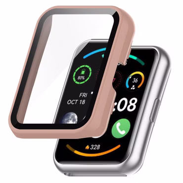 Full Coverage Electroplating TPU Watch Case Rosa für Huawei Watch Fit 2 Cover Etuis Case Schutzhülle Watchcase Schutz