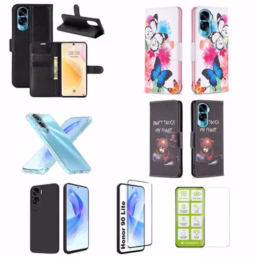Für Honor 90 Lite Cover Handy Tasche Etuis TPU Hart Glas Panzer Folie AUSWAHL