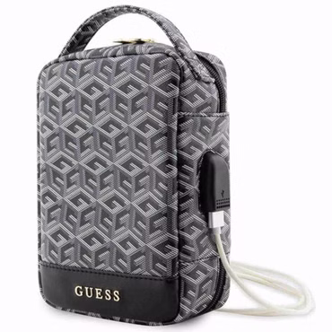 Guess Universelle Tasche Tragetasche Umhängetasche GCube Stripe Black