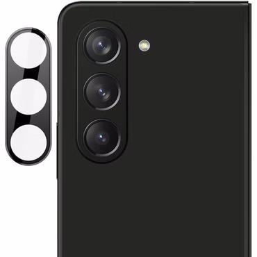 Für Samsung Galaxy Z Fold5 5G Glas für Kamera Komplettschutz Schwarz