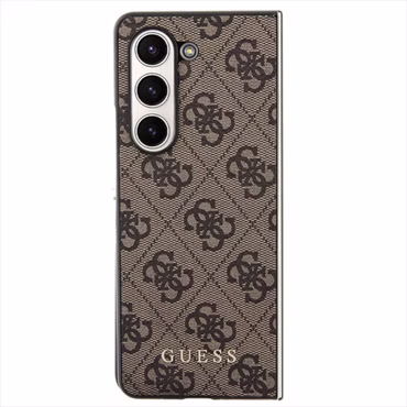 Guess Samsung Galaxy Z Fold5 Hülle Case 4G Charms Collection Braun