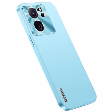 Feinmattes Metall Design Handy Hülle Case Schutz für die ausgewählten Modelle, Geräte-Marke: Xiaomi, Handy-Typ: 15 Pro, Farbe: Hellblau