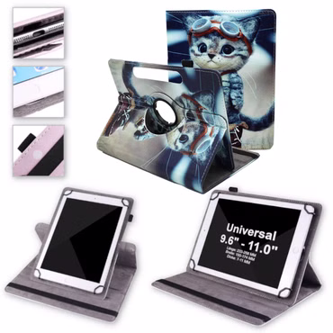 Für Lenovo Tab M11 360 Grad Uni Motiv 6 Tablet Tasche Hülle Etuis