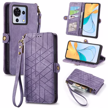 Handyhülle Klapphülle Wallet für Smartphone Book Design mit Halte Schlaufe Case
