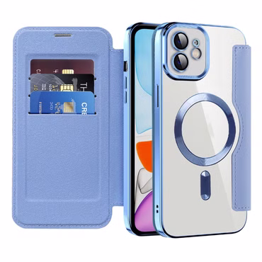 Für Apple iPhone 15 Pro Max 360 Grad Full Magsafe Anti Datenklau Etui Cover Grün