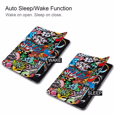 Für Apple iPad Pro 13 2024 3folt Wake UP Smart Cover Tasche Hülle