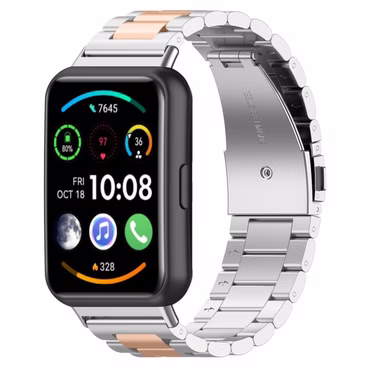 Für Huawei Watch Fit 4 / 4 Pro / 3 Three Bead Edelstahl Metall Band