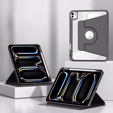 Für Apple iPad Pro 13 2024 Magnetische Kunstleder Hülle Stifthalterung