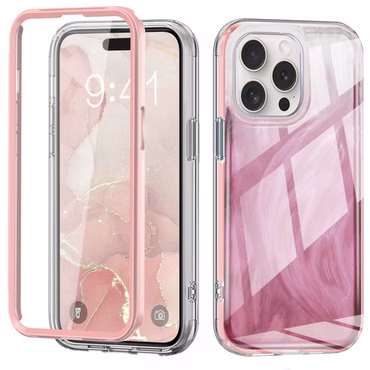 Für verschiedene Handy Modelle Feder Design Bumper Hybrid TPU PC Schutz Hülle