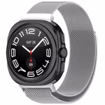 Für Samsung Galaxy Watch Ultra 47mm Metall Mesh Ersatz Armband Silber