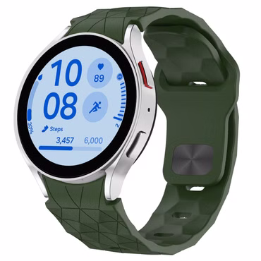 Für Samsung Galaxy Watch FE / 6 / 5 / 4 40mm Silikon Arm Band D- Grün