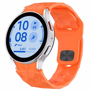 Für Samsung Galaxy Watch FE / 6 / 5 / 4 40mm Silikon Fußball Design Arm Band