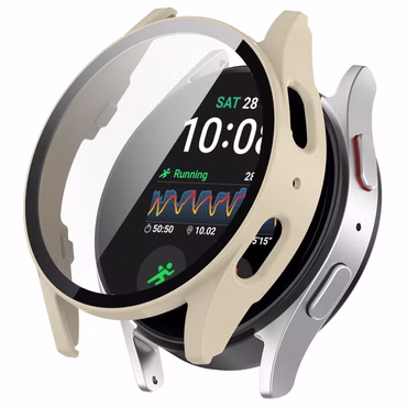 Für Samsung Galaxy Watch 7 44mm / 40mm Kunststoff Hülle + Integriertes Hart Glas