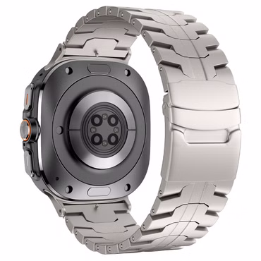 Für Samsung Galaxy Watch Ultra 47mm Three Bead Metall Armband Titan