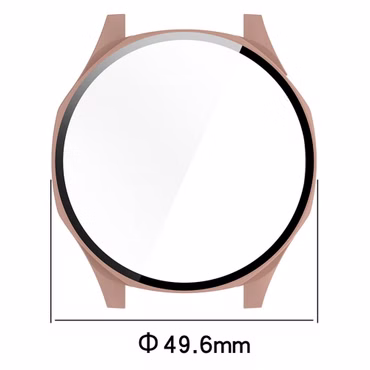 Für Huawei Watch GT 5 46mm Kunststoff PC Hülle + H9 Hart Glas Grün